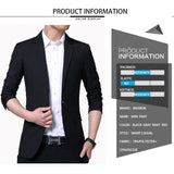 Spring Autumn Suits Men's Smart Casual Slim Fit Korean Solid Color Suits Professional Wear Blazer Jacket Mart Lion   