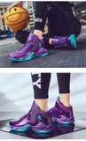 Men's Basketball Shoes Purple Basketball Sneakers Men Women Training Sport Boots Kids Adult Athletic Shoe MartLion