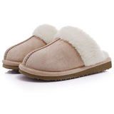 Plush Fur Slippers For Women Winter Fluffy House Shoes Warm Fuzzy Slippers Furry Suede Memory Foam Fur Slippers MartLion Beige 38-39 CHINA