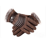 Touch Screen Winter Warm Men's Gloves Leather Casual Gloves Mittens for Men Outdoor Sport Full Finger Glove MartLion   