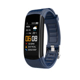 Original Fitness Smart Watch Heart Rate Monitor Weather Clock Band Sport Waterproof Smartwatch Men's Women iPhone Android 2023 MartLion Blue  