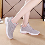 Flying Woven Shoes Spring Breathable Student Trendy Sports Leisure Running Fitness Dancing Flat Soft Sole
