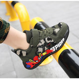 Shoes Children Camouflage Green Sneaker For Kid Walking PU Breathable MartLion   