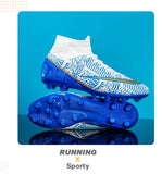  Football Boots Men's Soccer Cleats TF FG Kids Wear-Resistant Training Shoes Outdoor Non-Slip Sneakers MartLion - Mart Lion