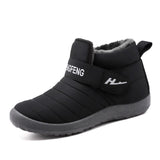 Cotton Shoes Winter Couple Cotton Boots plus Velvet Warm Leisure Snow Women Mart Lion 802 Black (Ladies) 40 