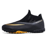 Futsal Air Soccer Shoes Football Boots Ourdoor Training Sneaker TFAG Unisex MartLion 2090-2-TF-Black 47 