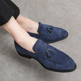 Suede Leather Men's Loafers Shoes Soft Dress Slip On Casual Moccasins Soft Formal Leisure Social Mart Lion   