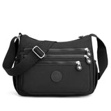 Shoulder Bag Crossbody Women Messenger Bags Waterproof Nylon Ladies Handbag MartLion Black  