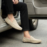 Suede Leather Men's Loafers Luxury Casual Shoes Boots Handmade Slipon Driving  Moccasins Zapatos Mart Lion   