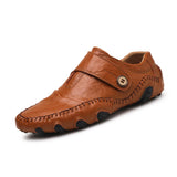 Men's Loafers Shoes Formal Moccasins Flats Luxury Social Elegant Summer Casual Driving MartLion Brown 38 