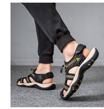 Summer Water Sandals Non-slip Elastic Band Trend Slippers Casual Men's Shoes Beach Mart Lion   