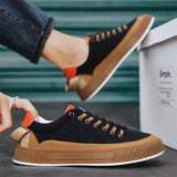 Men's Casual Sneakers Vulcanized Flat Shoes Designed Skateboarding Tennis Slip-on Walking Sports Mart Lion   