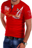 New men's short sleeve t shirt MartLion Red XXXL 