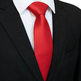 Classic 8cm ties Men's Solid Color Necktie pink Red yellow Satin Ties Wedding Party Tie Gift MartLion 007  