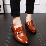 Men's Classic Retro Loafers Microfiber Leather Casual Shoes Wedding Party Moccasins Outdoor Driving Flats Mart Lion   