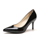 Women's Shoes Heeled Pumps Stiletto Heels Red Sole Pointed Toe Elegant Wedding Dress Office MartLion black 44 