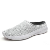 Unisex Casual Mesh Shoes Lightweight Walking Summer Slippers Breathable Men's Shoes Non-slip Slippers MartLion WHITE 36 