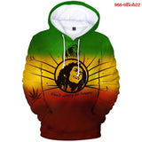Bob Marley 3D Printed Hoodie Sweatshirts Men's Sweatshirt Hooded Pullover Hip Hop Harajuku Streetwear Oversized Hoodies Mart Lion 0Bob22 M 