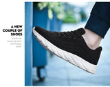 Men's Lace Up Knit Sneakers Casual Outdoor Athletic Running Walking Gym Sports Outdoor Male Women Breathable Shoes MartLion