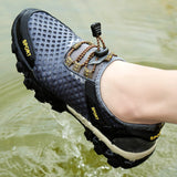 men's sandals non-slip breathable wading creek shoes casual climbing mesh outdoor summer Mart Lion   