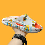 Indoor Men's Slippers Slip On Leisure Shoes Breathable Summer Slides Adult Platform Beach Unisex Soft Walking Sneakers Mart Lion   