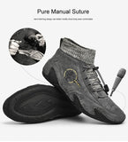 Men's Boots Casual Shoes Leather Autumn Winter Snow Outdoor Light Ankle Warm MartLion   