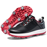 Training Golf Shoes Men's Breathable Golf Sneakers Light Weight Golfers Footwears Anti Slip Walking MartLion HeiHong-1 40 