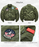 Winter Men's Tactical Military Jackets Big Pocket Pilot Air Force Coat ArmyGreen Flight Warm Thicken Stand Collar Overcoat MartLion   