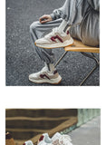 Retro Platform Sneakers Casual Men's Flat Lace-up Low Athletic Shoes Zapatillas De Hombre MartLion   