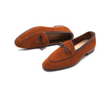 Men's Casual Shoes with Bowknot Genuine Suede Leather Trendy Party Wedding Loafers Flats Driving Moccasins Mart Lion   