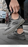 Men's Sneakers Mesh Breathable Casual Walking shoes Lightweight Summer Mesh Sole Hole Mart Lion   