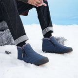 Men's Snow Boots Warm Fur Winter Shoes Long Plush Ankle Boots Unisex Outdoor Casual Sneakers Durable Non-slip MartLion   