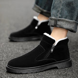 Classic Casual Snow Boots Non-slip Warm Cotton Shoes Men's Outdoor Walking Shoes Sneakers MartLion   