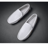 Genuine Leather Men's Casual Shoes Loafers Moccasins Breathable Slip on Driving Mocasines Hombre Mart Lion   