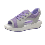 Sandals Lady Platform Chunky Women's Open Toe Casual Summer Sports Shoes MartLion PURPLE 35 