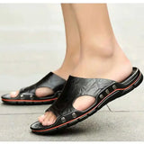 Men's Slides Slippers Summer Outside Men Sandals Breathable Classics Beach Slipper Flip Flop Anti-slip Casual Mens Shoes MartLion