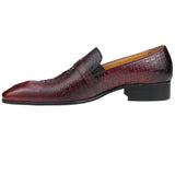 Men's Loafer Purely Handmade Genuine Cow Leather Shoes Sapato Social Formal Wedding MartLion   