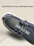 Classic Blue Loafers Shoes Men's Breathable Canvas Flat Espadrille Casual Mocassins Homme MartLion   