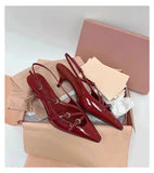 Patent Leather Square toe Women Pumps 6cm High heels Elegant Spring Summer Office Lady Shoes MartLion   