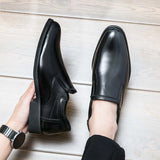 Men's Retro Shoes Slip-on Loafers Male Business Shoes Light Dress Driving Shoes Monk Shoes MartLion   