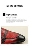 Summer Pointed Toe Crocodile Print Loafers Leather Shoes Men's Classic Casual Wedding Luxury MartLion   