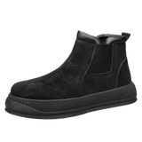 Outdoor Work Casual Men's Boots Waterproof Anti Slip Walking Shoes Classic Tide Solid Colours Footwear MartLion black 39 