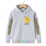 Kawaii Pokemon Hoodie Kids Clothes Girls Clothing Baby Boys Clothes Autumn Warm Pikachu Sweatshirt Children Tops MartLion The picture color 15 140 