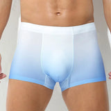 man Boxers Briefs Gradient Color Underwear Control Panties Modal Microfiber Soft Breathable MartLion SKY BLUE L CHINA | 1pc