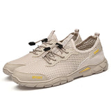 Summer Breathable Mesh Shoes Outdoor Hollowed-out Casual Shoes Anti-skid Anti-skid Tracing Shoes Mesh Fishplatform Sandals MartLion Sand color 38 