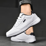 Leather Men's Shoes Breathable Sneakers Casual Walking Leisure Lightweight Tenis Masculino Zapatillas Hombre Mart Lion   