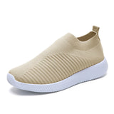 Breathable Mesh Platform Sneakers Men Soft Bottom Unisex Casual Shoes Sports Shoes MartLion 826khaki 44 