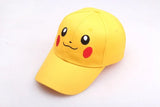 Baseball Cap Peaked Cap Anime Figure Pikachu with Ears Cotton Universal Adjustable Cosplay Hat Birthday Gifts MartLion 14 Kids Size 
