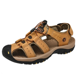 Summer Leather Men's Shoes Sandals Slippers MartLion 7239Light brown 40 