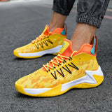 breathable flying woven basketball shoes actual combat non-slip running students youth sports cushioned shock MartLion   